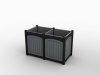 PGG Double Highlands Planter Box Recycled Plastic Panels & Trim