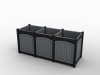 PGG Triple Highlands Planter Box Recycled Plastic Panels & Trim