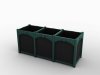 PGG Triple Keystone Planter Box Recycled Plastic Panels & Trim