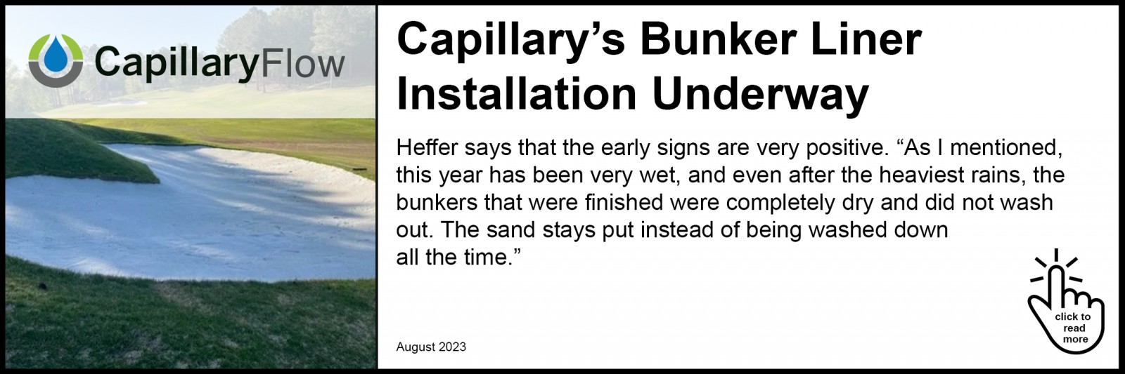 Capillary’s Bunker Liner Installation Underway