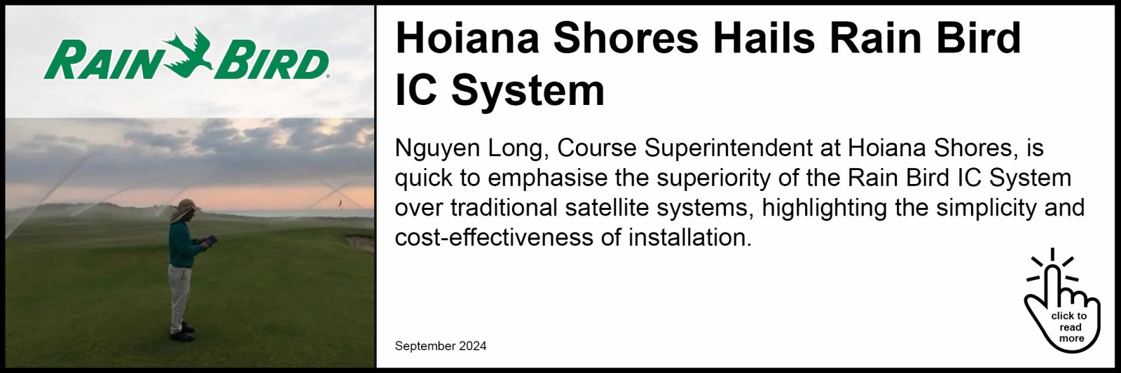 Hoiana Shores Hails Rain Bird IC System