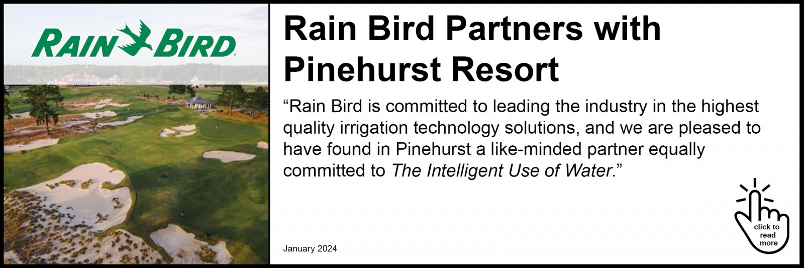 Rain Bird Partners with Pinehurst Resort